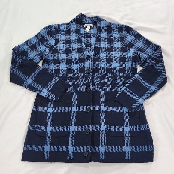 Isaac Mizrahi Sweaters - Isaac Mizrahi Live! Plaid Cardigan Sweater Small
Lot F